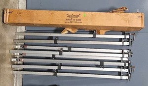 lot 119 image: Set of Adjustable Aluminum Clamps with Original Packaging