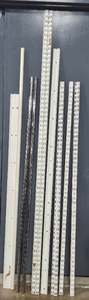 lot 124 image: Set of Storage Rack Upright Posts - Metal and Plastic