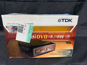 lot 206 image: TDK External DVDCD Burned USB 2.0 & FireWire Drive with Multiple Format Support