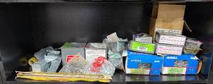 lot 213 image: Mixed Lot of Fasteners, Screws, and Hardware Supplies
