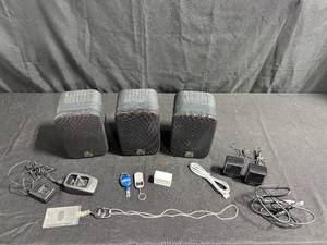 lot 148 image: Lot of 3 JBL Speakers and Additional Accessories