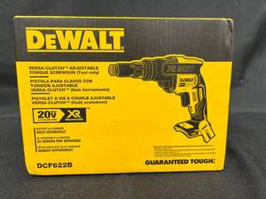lot 230 image: DEWALT DCF622B 20V MAX Versa-Clutch Adjustable Torque Screwgun (Tool Only)