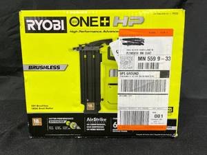 lot 233 image: RYOBI 18V ONE HP Brushless 18GA Brad Nailer - Bare Tool Only
