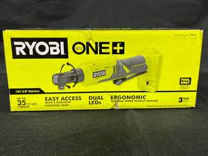 lot 235 image: RYOBI ONE 18V 38 Ratchet with Ergonomic Design