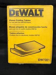 lot 241 image: DEWALT DW7351 Planer Folding Tables for DW735 Planer