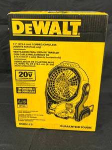 lot 244 image: DeWALT 11 Jobsite Fan - CordedCordless