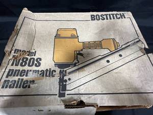 lot 250 image: Bostitch N80S Pneumatic Nailer with Operation Manual
