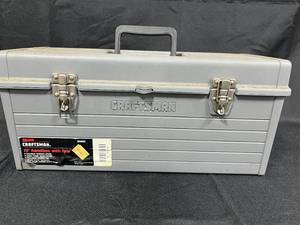 lot 259 image: Craftsman 19 Toolbox with Tote and Multi-Function Digital Level