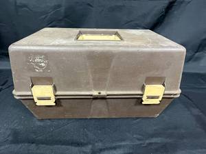lot 260 image: Vintage Buddy Tackle Box with Assorted Fishing Lures and Tackle