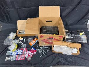 lot 300 image: Assorted Lot of Framing Nails, Screws, and Hardware Components