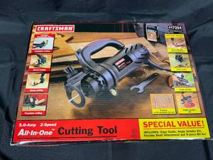 lot 91 image: Craftsman All-In-One Cutting Tool - 5.0 Amp, 2-Speed with Accessories