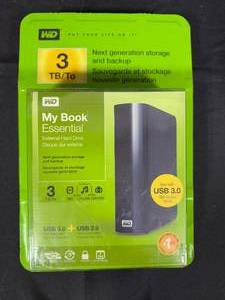 lot 95 image: Western Digital My Book Essential 3TB External Hard Drive with USB 3.0