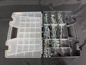 lot 96 image: Organizer with Assorted Nuts, Bolts, and Washers