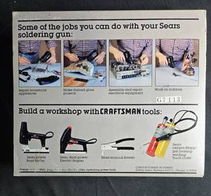 lot 42 image: Sears Light-Duty 100 Watt Soldering Gun with Instructions