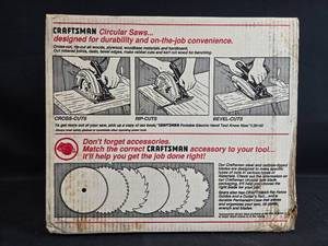 lot 51 image: Craftsman 7-14 in. Circular Saw Model 910827 with Storage Case