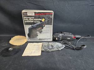 lot 65 image: Craftsman 38 HP 6-Inch Disc SanderPolisher - Two Speed