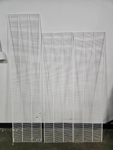 lot 88 image: Set of 3 White Wire Shelves