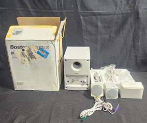 lot 191 image: Boston Acoustics Multimedia Speaker System with Power Subwoofer