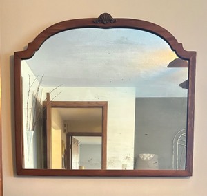 lot 43 image: Wooden Framed Vintage Wall Mirror