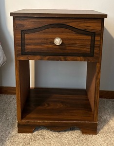 lot 134 image: Vintage Nightstand  Side Table
