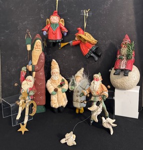lot 90 image: Variety of Whimsical Christmas Figurines