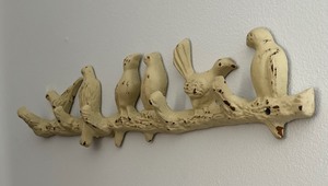lot 191 image: Distressed Bird Motif Decorative Wall Hanging