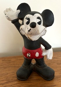 lot 244 image: Vintage Cast Iron Mickey Mouse Bank