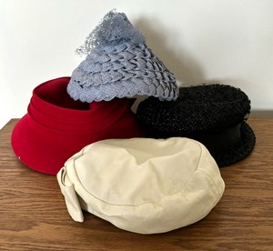 lot 247 image: Four Hats by Sanlea, Valerie Modes and San Diego Hat Company