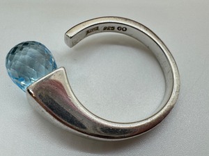 lot 148J image: Free From Sterling Silver and Faceted Topaz Ring