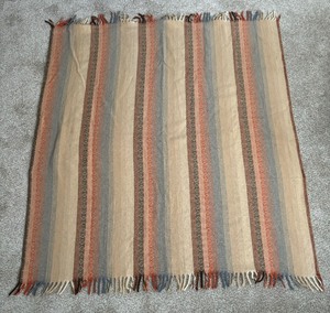 lot 287 image: Beautiful Striped Vintage Throw Blanket