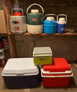 lot 363 image: Seven Coolers by Coleman, Rubbermaid, Gott and More