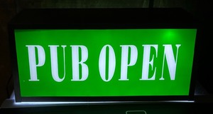 lot 367 image: Pub Open Light Up Sign