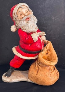 lot 323 image: Large Decorative Ceramic Santa Claus Figurine
