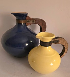 lot 411 image: Pair of Vintage Pottery Pitchers