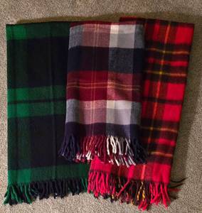 lot 415 image: Three Vintage Wooly Throws, Including Faribo