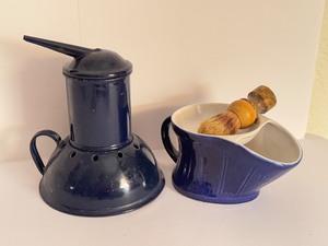 lot 453 image: Vintage Balsam or Vapour Inhaler and Vintage Shaving Mug