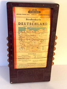 lot 433 image: Vintage German Pull Down Map