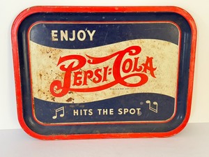 lot 37B image: Vintage Pepsi Cola Advertising Metal Tray