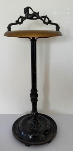 lot 13 image: Vintage Art Nouveau Cast Iron Floor Ashtray Stand