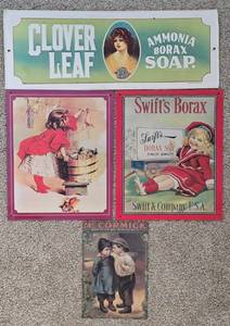 lot 482 image: Decorative Reproduction Advertising Signs