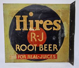 lot 506 image: Hires R-J Root Beer Advertising Sign