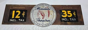 lot 507 image: Mindako Theatre Vintage Advertising Sign