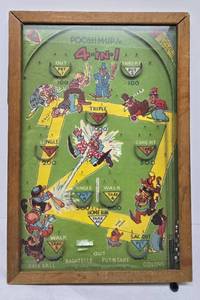 lot 512 image: Vintage Push - M - Up Jr. Pinball Game