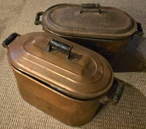 lot 525 image: Pair of Vintage Copper Boilers