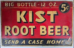 lot 506B image: Vintage Kist Tin Advertising Sign