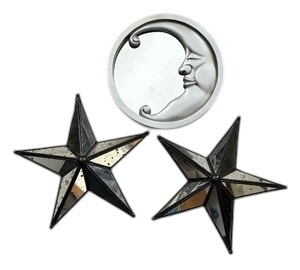 lot 183 image: Moon and Star Wall Hanging Mirrors