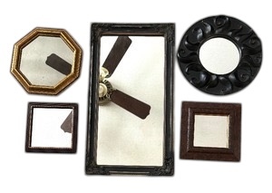 lot 214 image: Five Decorative Mirrors