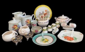 lot 272 image: Vintage Antique Glassware and China