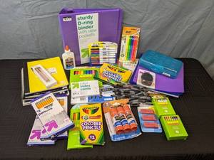 lot 105S image: New Collection of School Supplies includes Up & Up, Crayola, Mondo Llama, Elmers, and More