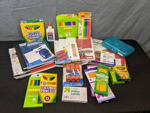 lot 120S image: New Collection of School Supplies includes Up & Up, Crayola, Mondo Llama, Elmers, and More